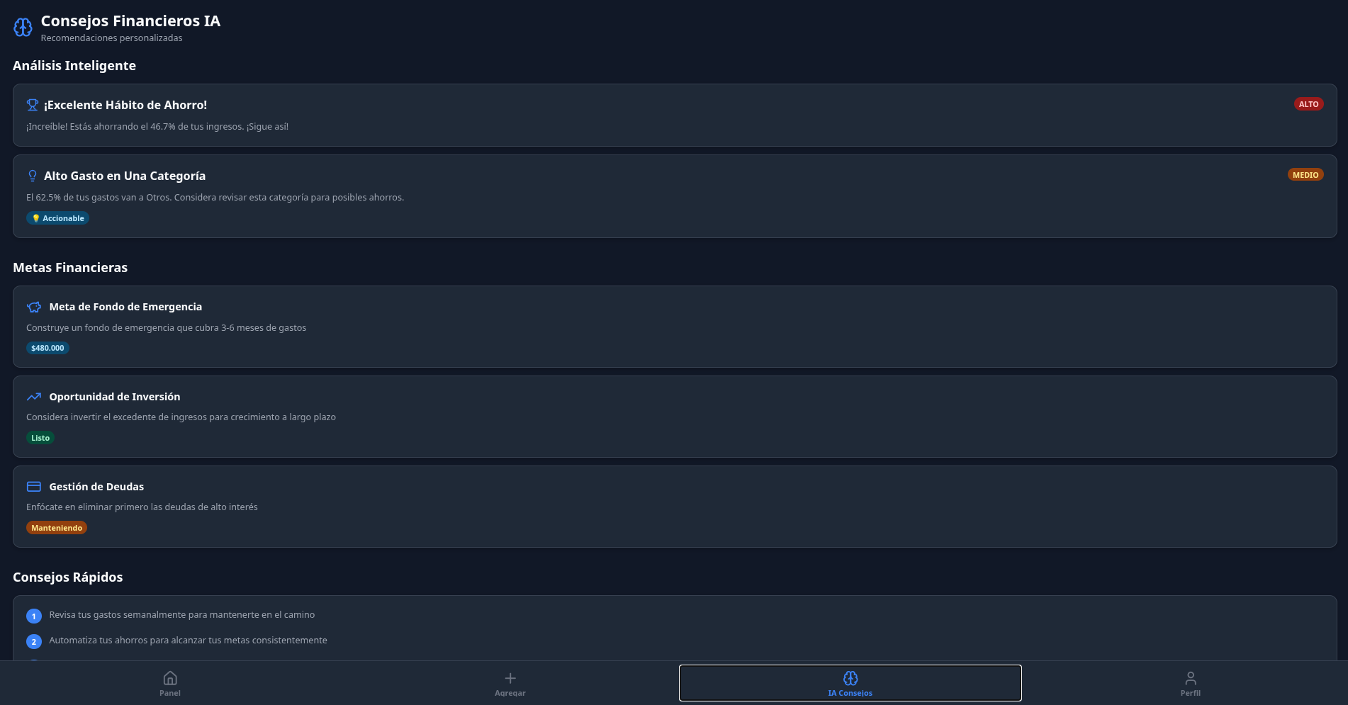 AI Personal Finance Tracker - Imagen 4